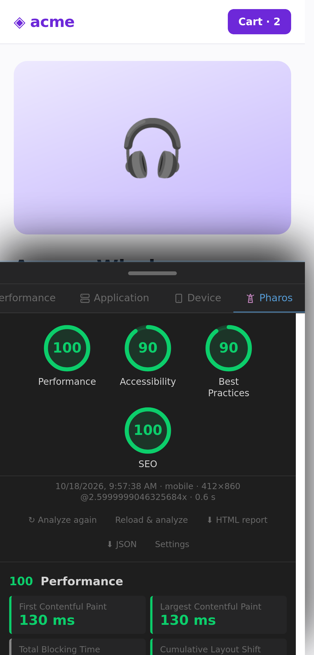Pharos: Lighthouse-style audits