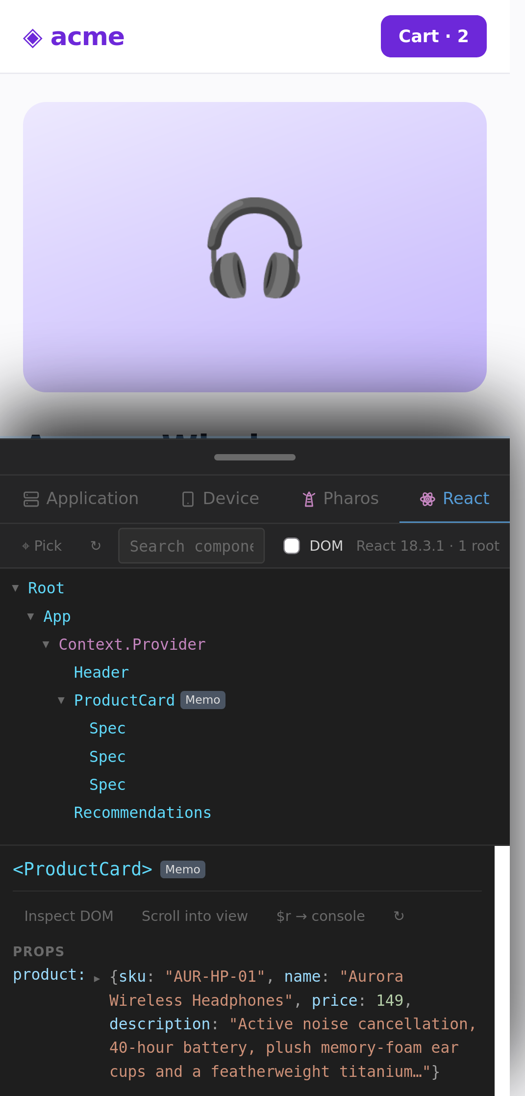 React (and Preact) components, props, hooks